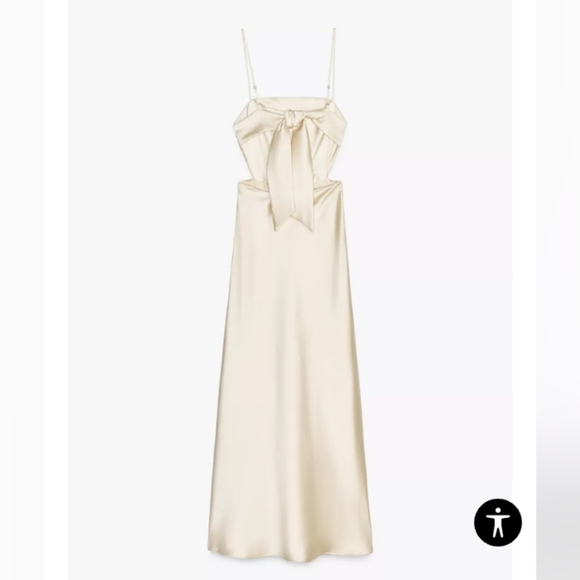 Zara Satin Wrap Dress - Picture 7 of 7